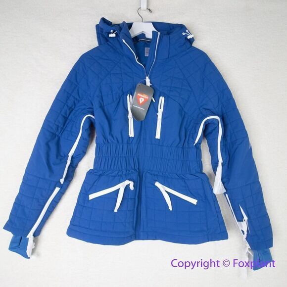 New! Free People Movement All Prepped Ski Jacket in Sapphire Blue size S - Picture 5 of 16